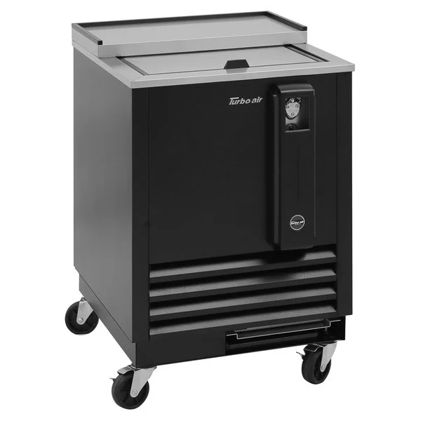 Turbo Air TBC-24SB-N6 1 Lid Black Bottle Cooler