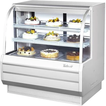 Turbo Air TCGB-48DR-W 4' Bakery Case - Dry - White