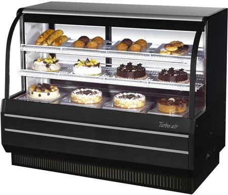 Turbo Air TCGB-60DR-B 5' Bakery Case - Dry - Black