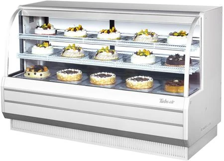 Turbo Air TCGB-72DR-W 6' Bakery Case - Dry - White