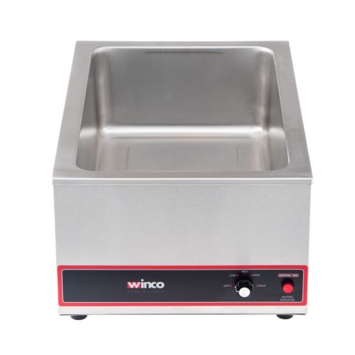 Winco FW-S500 Countertop Food Warmer - Wet w/ (1) Full Size Pan Wells, 120v