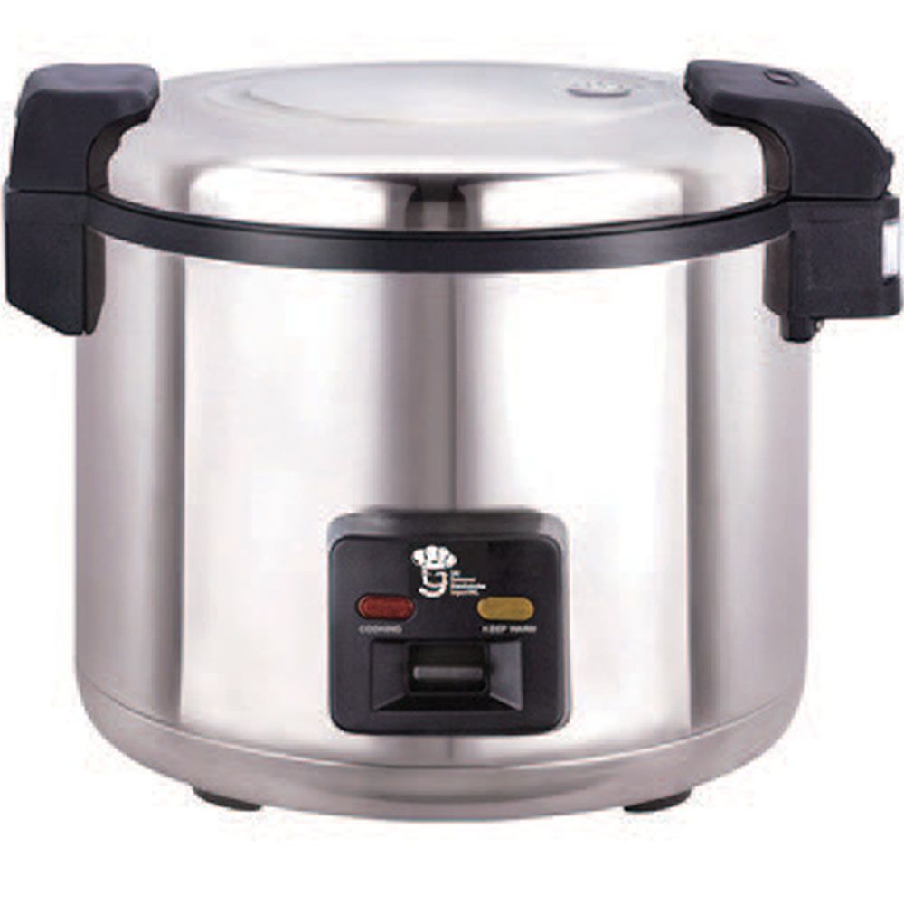 L&J WRC-1070S 18" 66 Cups Cooked (33 Cup Uncooked) 120v Double Heating Electric Rice Cooker/Warmer