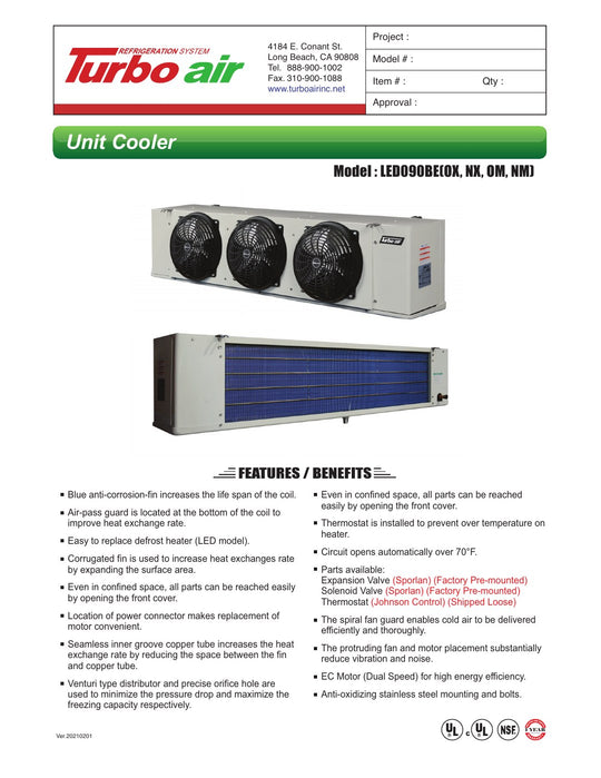 Spec Sheet