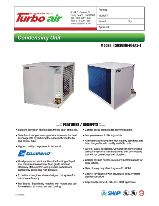 Spec Sheet