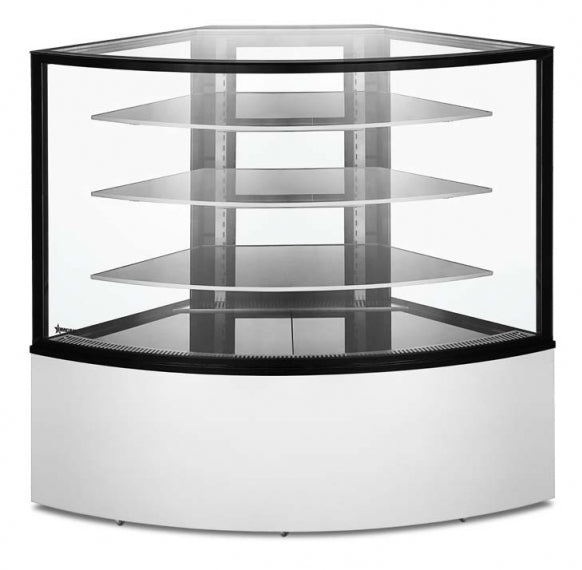 Omcan 47708 | RS-CN-0351-C | Corner Refrigerated Bakery Display Case