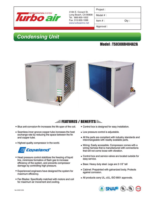 Spec Sheet