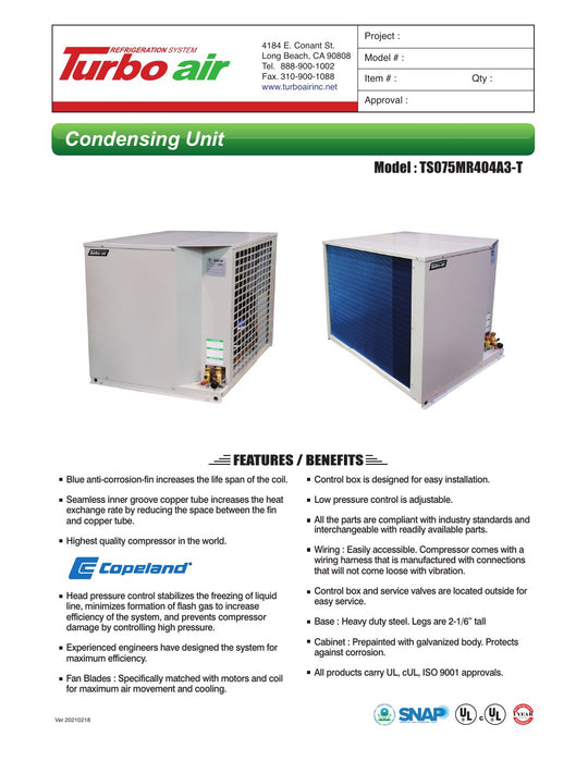 Spec Sheet