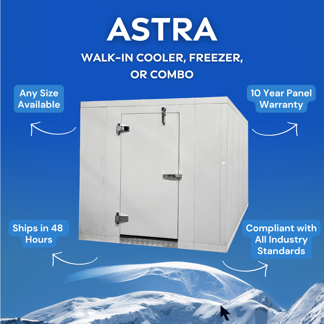 Astra 8 x 20 Walk-In Cooler with Floor