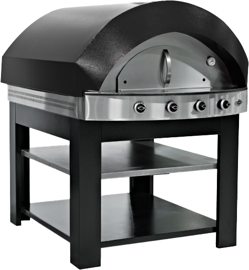 Pegasus TS-D250-B Topstone Series Gas Pizza Oven, Single Deck, Black