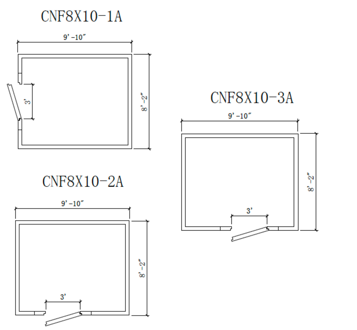 Astra CNF8X10-TM | 8 x 10 Walk-In Cooler Without Floor With Top-Mount Refrigeration