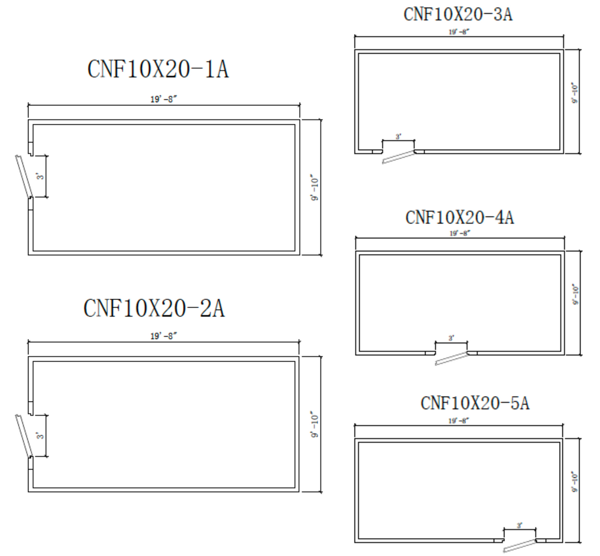 Astra CNF10X20-TM | 10 x 20 Walk-In Cooler Without Floor With Top-Mount Refrigeration