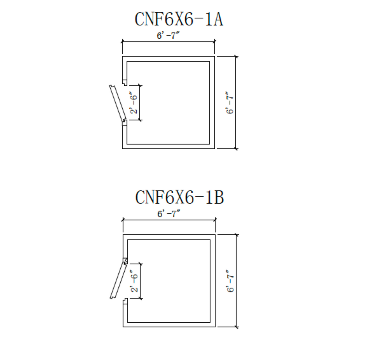 Astra CNF6X6-RM | 6 x 6 Walk-In Cooler Without Floor With Remote Refrigeration