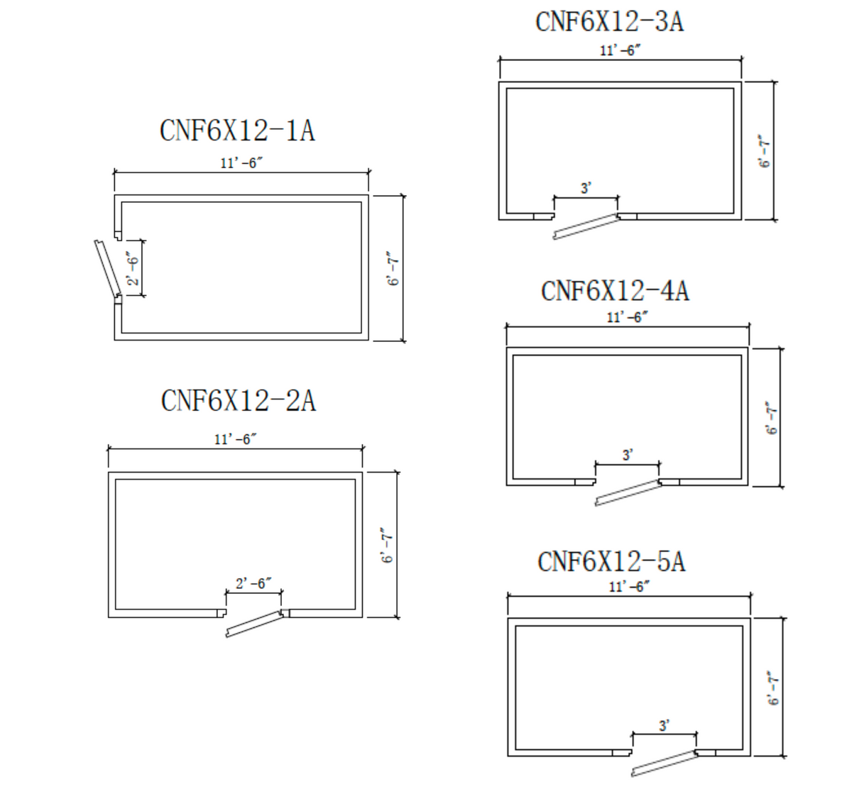 Astra CNF6X12-RM | 6 x 12 Walk-In Cooler Without Floor With Remote Refrigeration