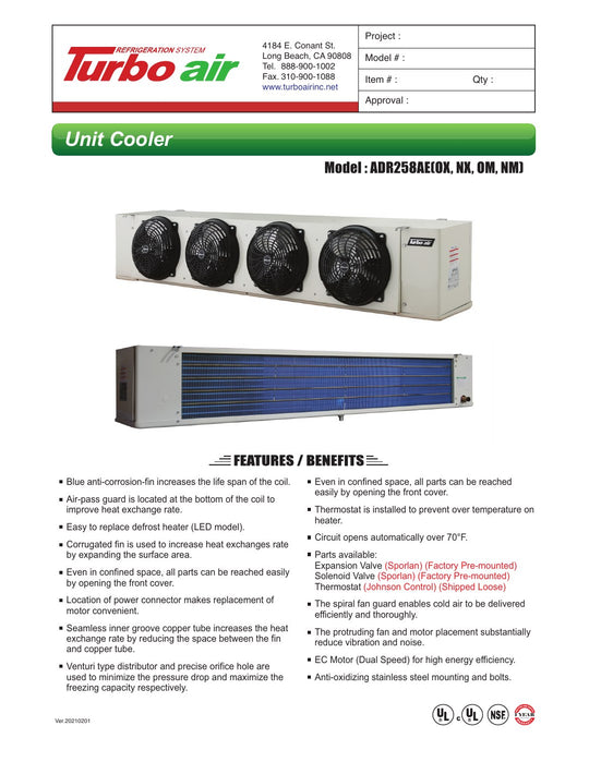 Spec Sheet