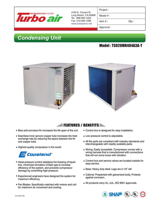 Spec Sheet