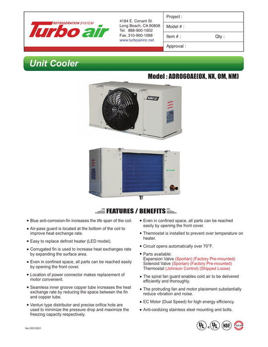 Spec Sheet
