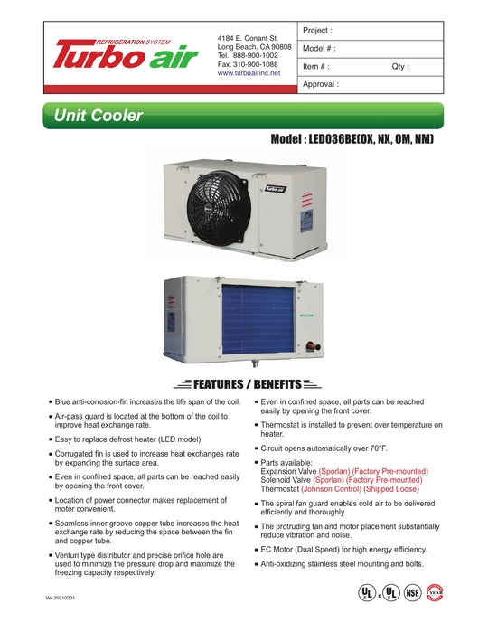 Spec Sheet