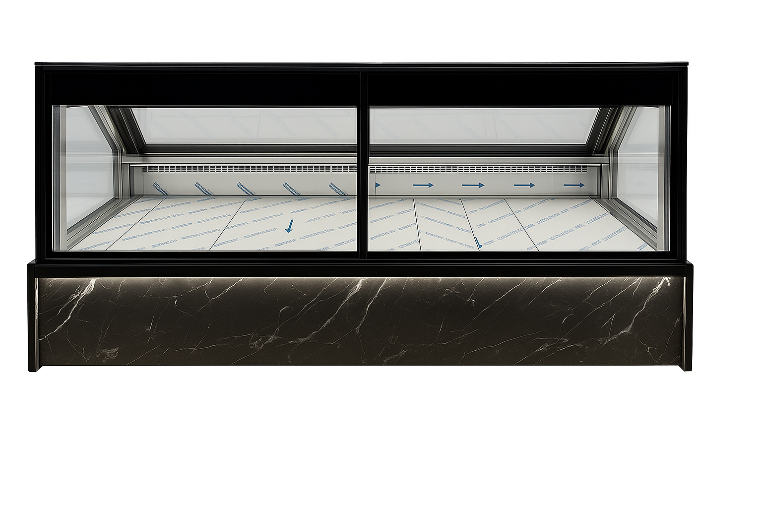 Atlantic® Fargo VFA45G-8 Gravity Coil Deli/Meat Case, 45"D x 8'L
