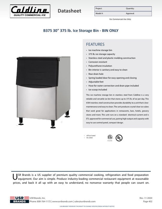 Spec Sheet
