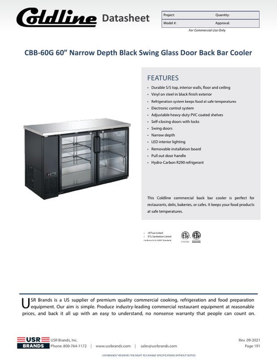Spec Sheet