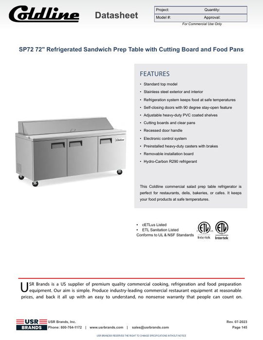 Spec Sheet