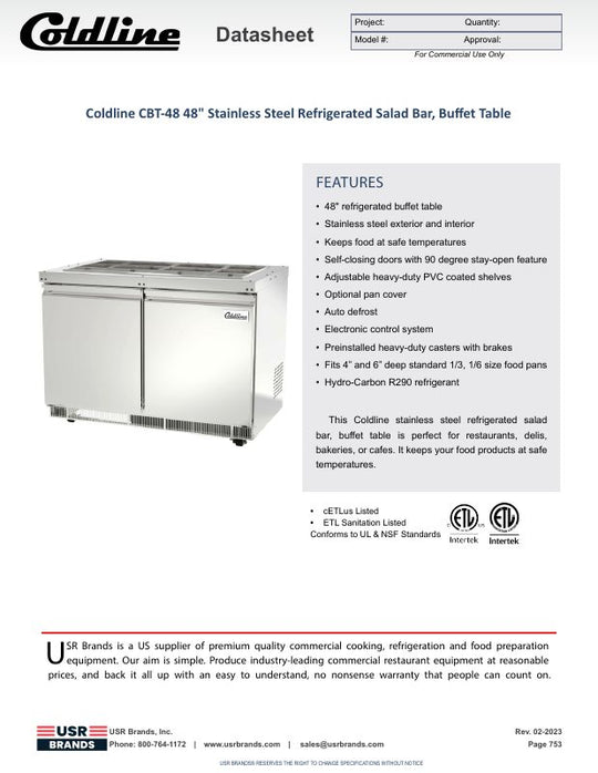 Spec Sheet