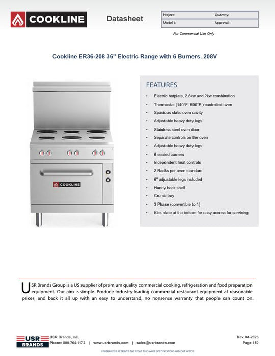 Spec Sheet