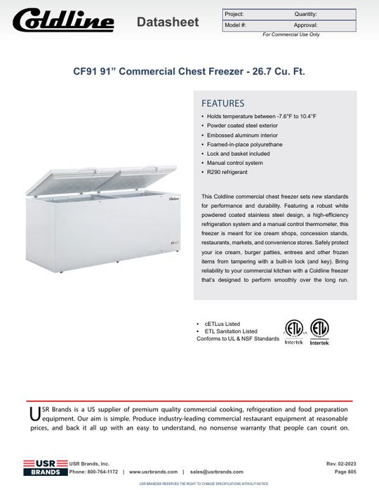 Spec Sheet