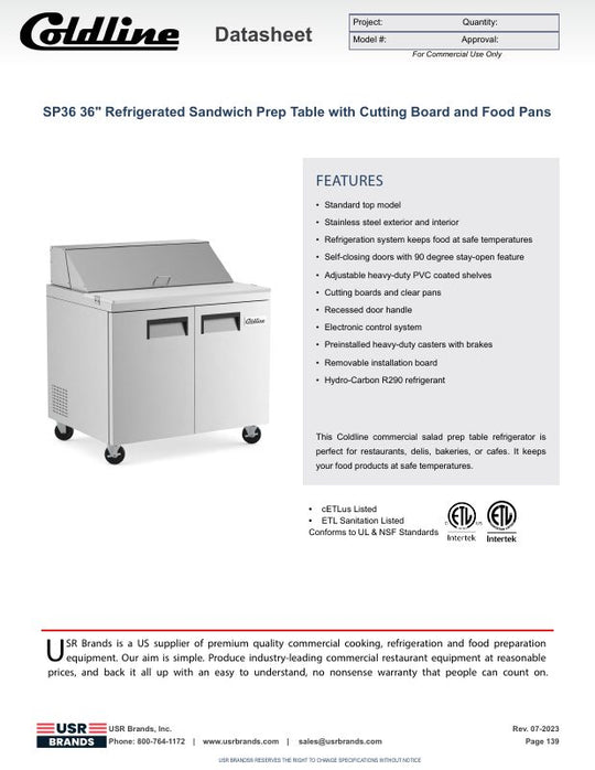 Spec Sheet