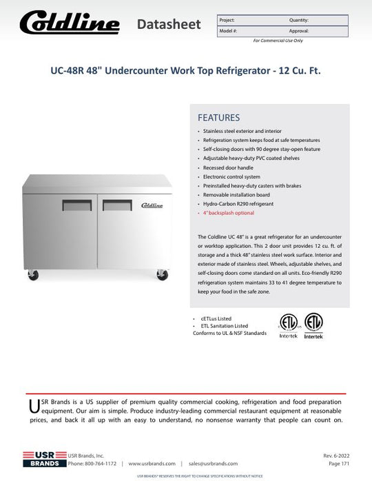 Spec Sheet