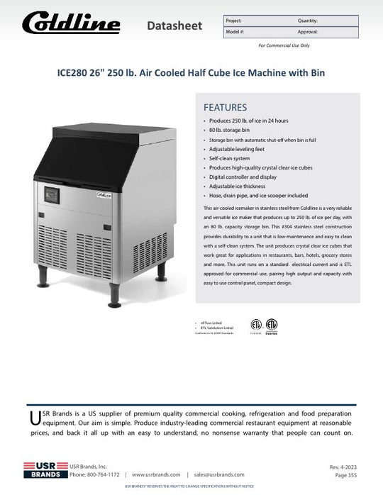 Spec Sheet