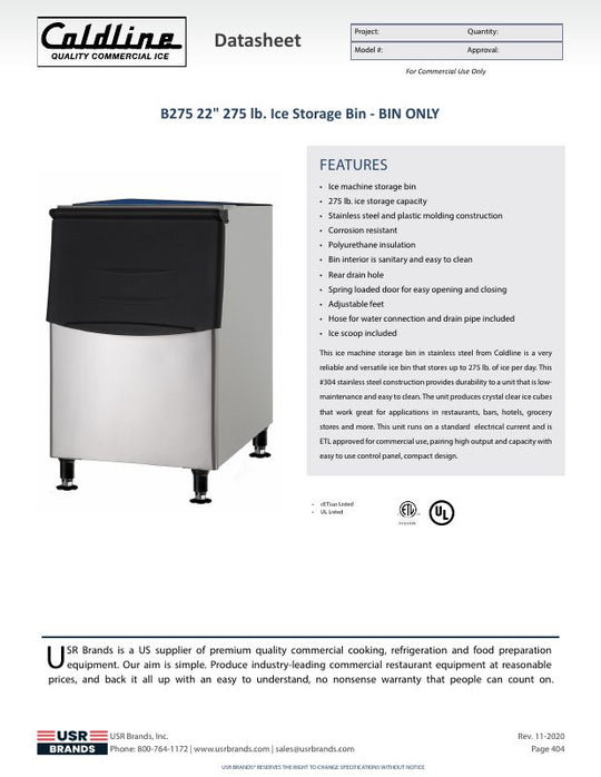 Spec Sheet