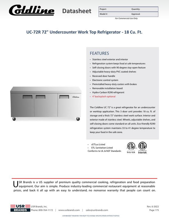 Spec Sheet