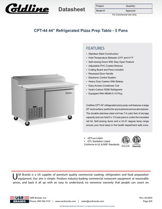 Spec Sheet