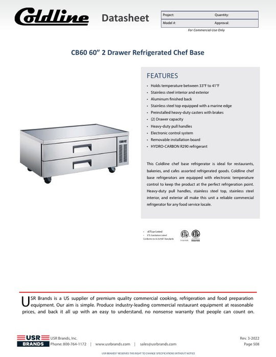 Spec Sheet