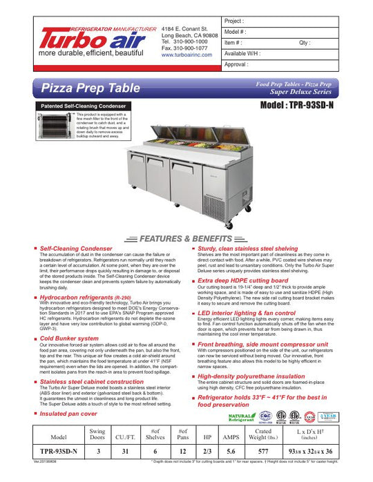 Spec Sheet