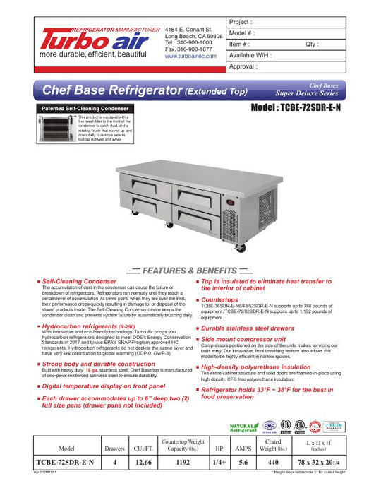 Spec Sheet