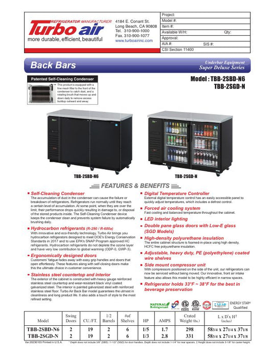 Spec Sheet