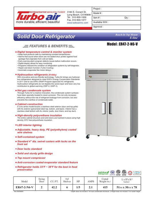 Spec Sheet