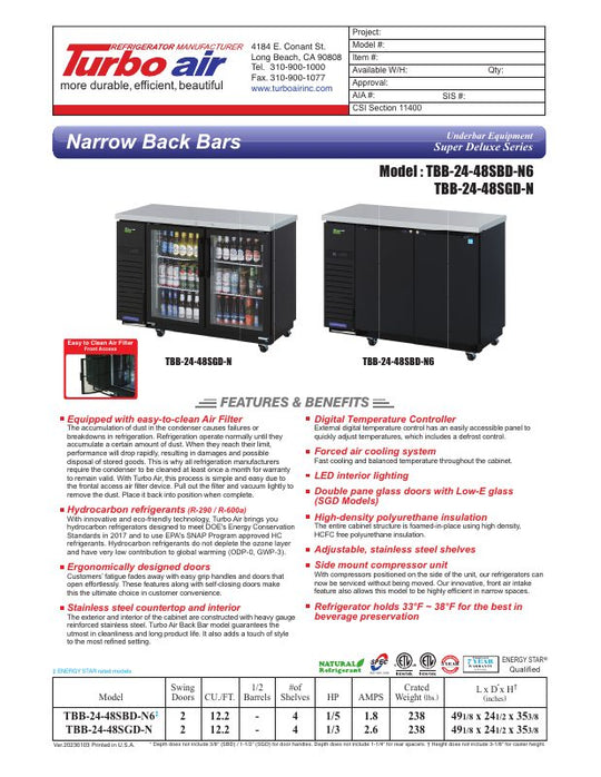 Spec Sheet