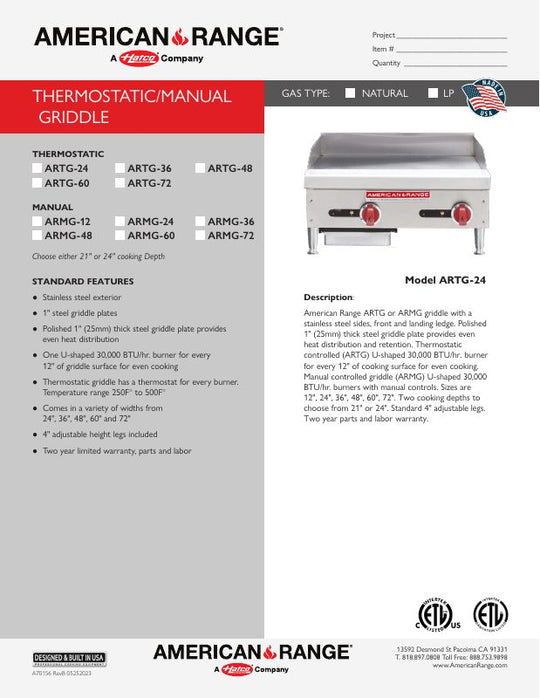 Spec Sheet