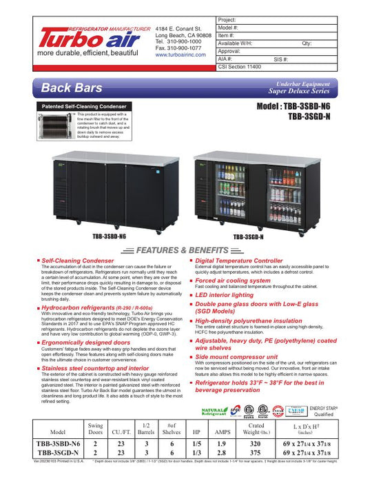 Spec Sheet