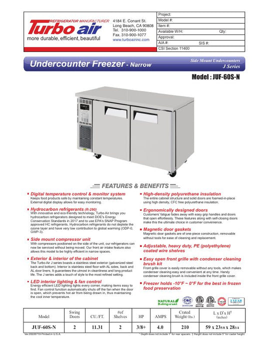 Spec Sheet