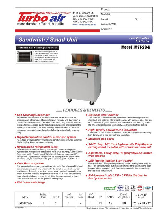 Spec Sheet