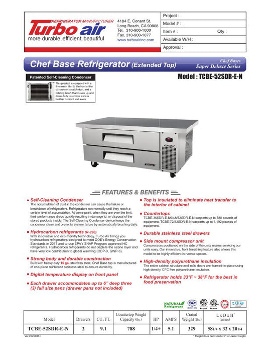 Spec Sheet