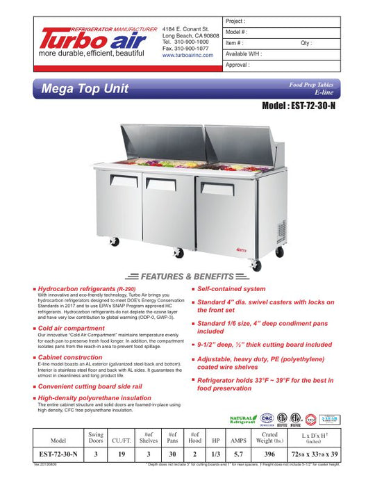 Spec Sheet