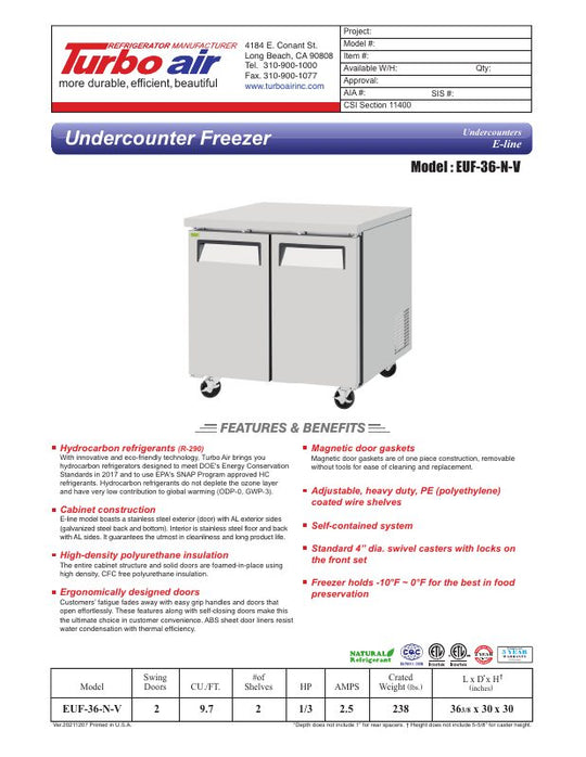 Spec Sheet