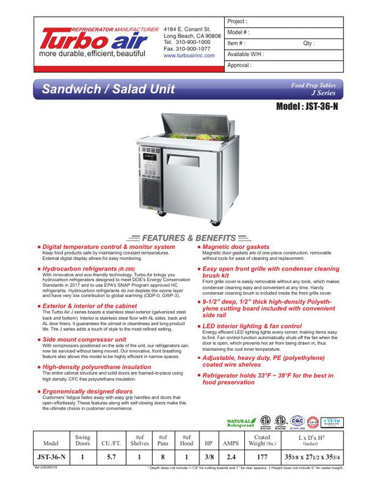 Spec Sheet