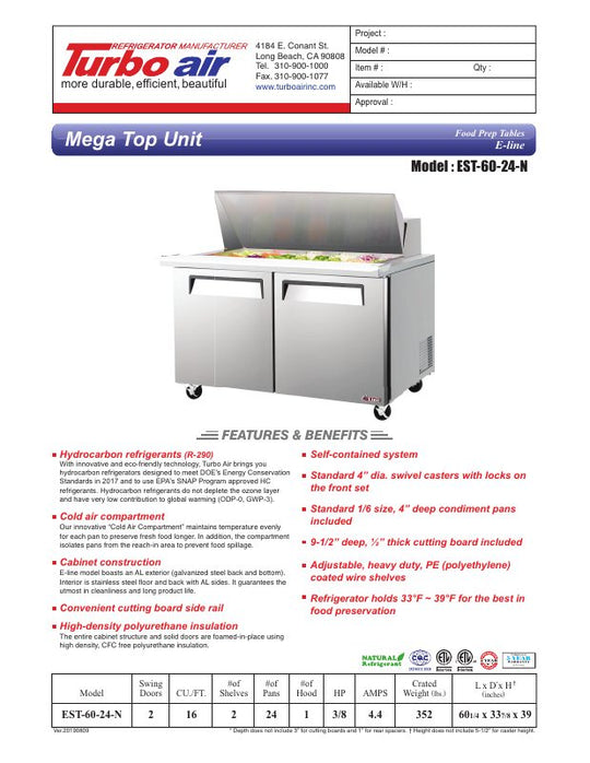 Spec Sheet