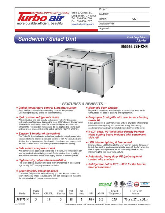 Spec Sheet